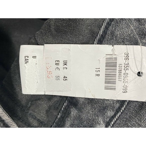 NWT HOLLISTER Ultra High Rise Mom Jeans Sz 15/32 Faded Black Stretch #84667 - Picture 5 of 6